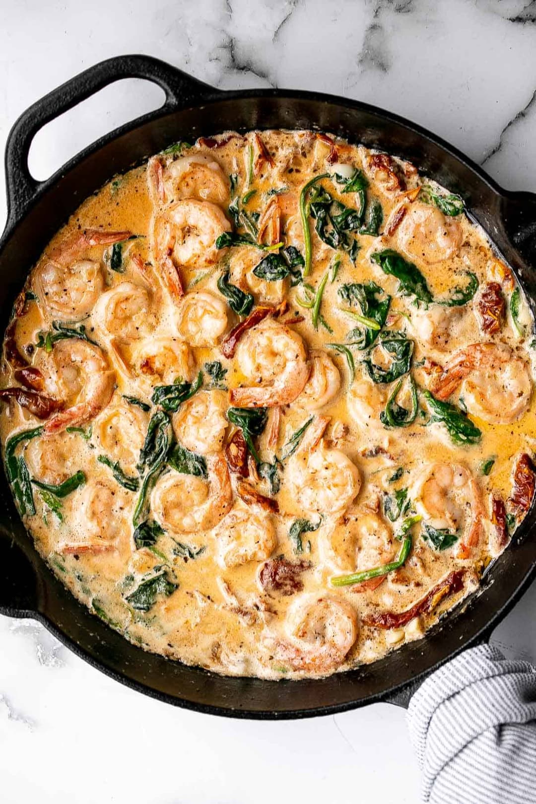 Creamy Bacon and Tuscan Shrimp